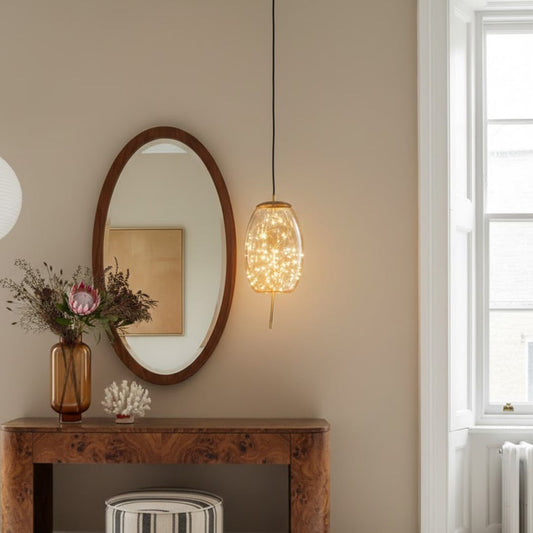amber glass hanging lamp drum main lifestyle