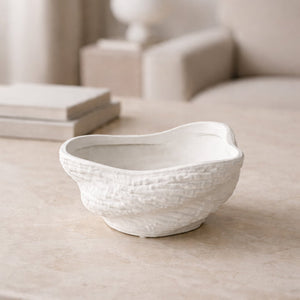 Anchovy Ceramic Trinket Dish - White