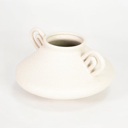 Arched Rainbow Handle Sculptural Ceramic Vase
