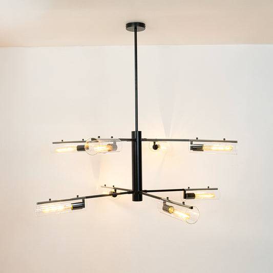 Ariel 8-Light Chandelier - Black
