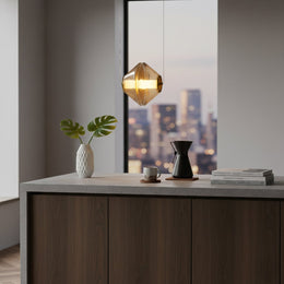 Aristo Smoked LED Pendant Light - Amber
