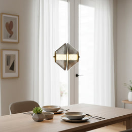 Aristo Smoked LED Pendant Light - Chrome