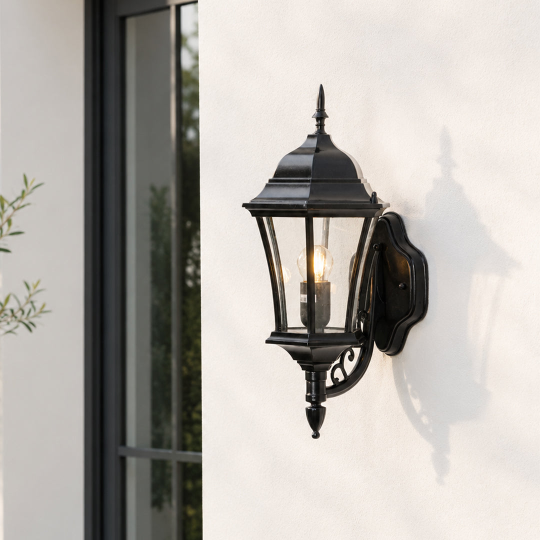 Artful Outdoor Wall Light - Black