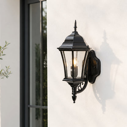 Artful Outdoor Wall Light - Black