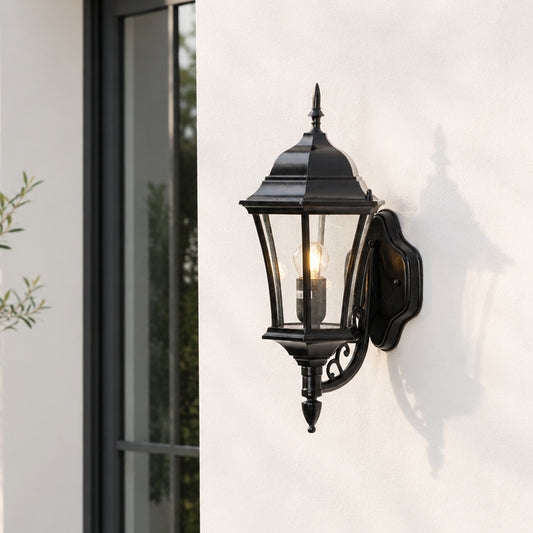 Artful Outdoor Wall Light - Black