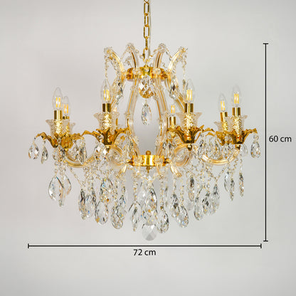 Aurelia Petite 8-Light Crystal Chandelier