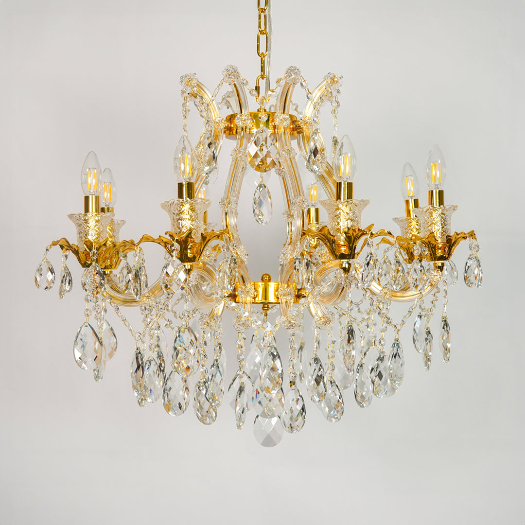 Aurelia Petite 8-Light Crystal Chandelier