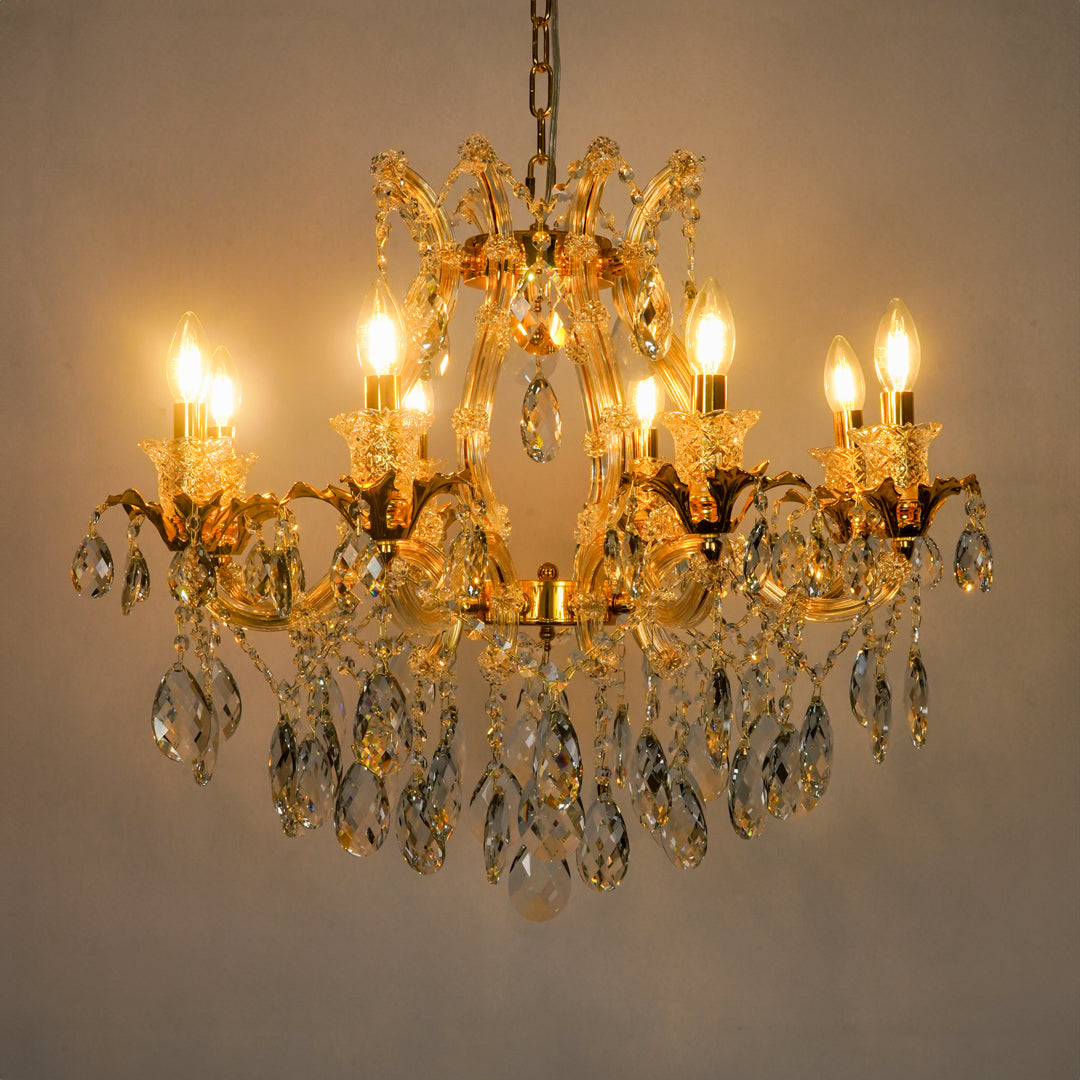 Aurelia Petite 8-Light Crystal Chandelier
