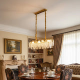 Aureline 8-Lights Crystal Leaf Chandelier