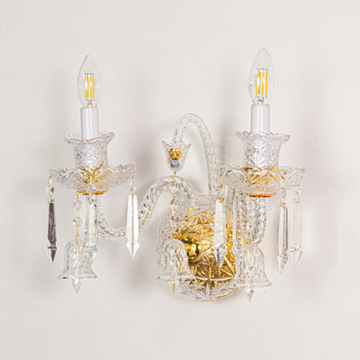 Aveline 2-Light Crystal Wall Light