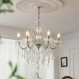 Averly 6-Light Crystal Chandelier - Silver