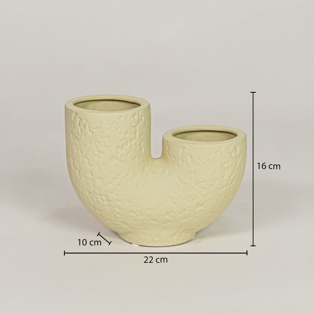 bandsaw textured ceramic vase light green dimensions
