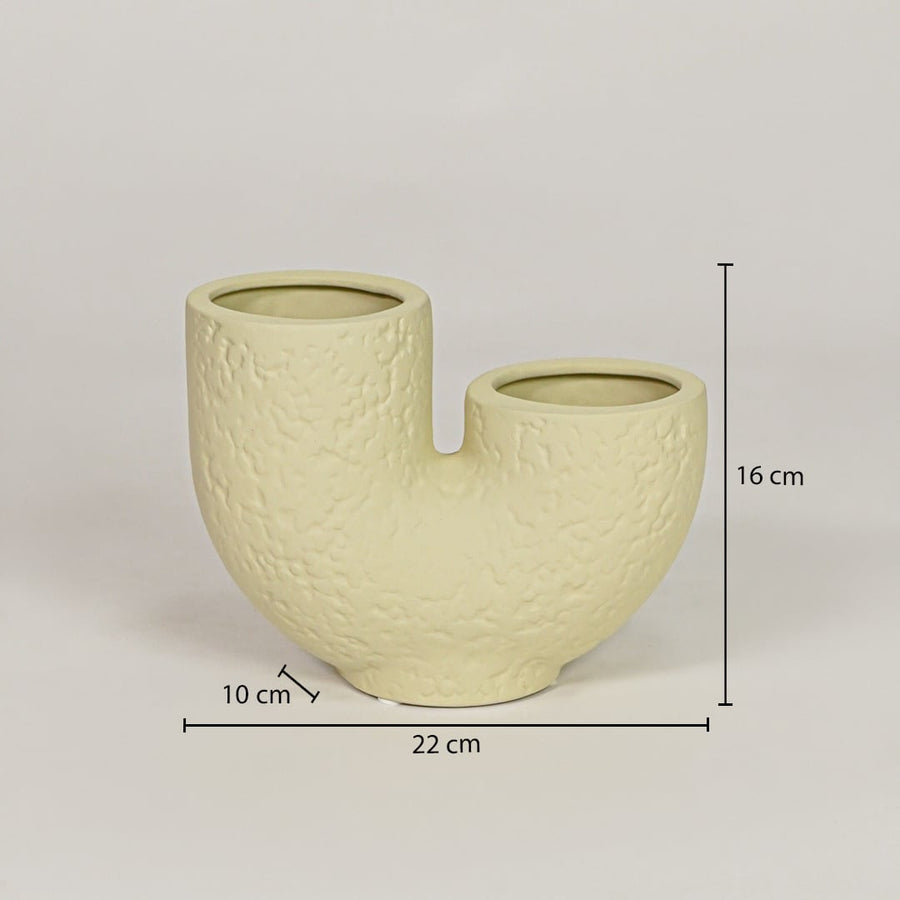bandsaw textured ceramic vase light green dimensions
