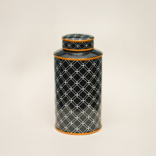 Black Luxe Ceramic Jar - Large