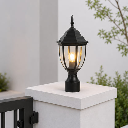 Black Outdoor Gate Lamp - Small