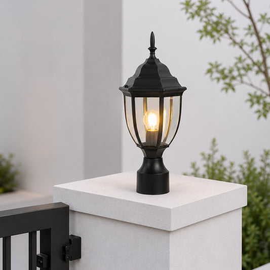 Black Outdoor Gate Lamp - Small