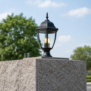 Black Outdoor Gate Lantern - Large