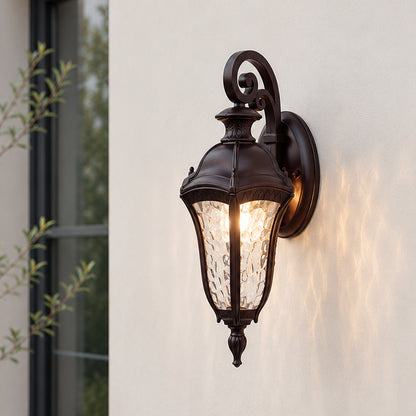 Bosom Outdoor Wall Light - Dark Brown