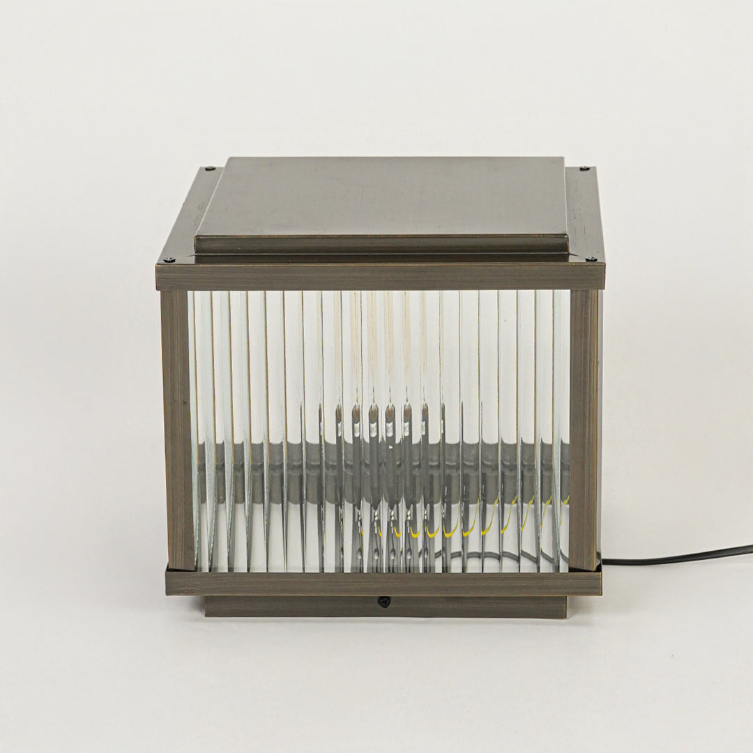 Box Outdoor Gate Deck Light - Brown