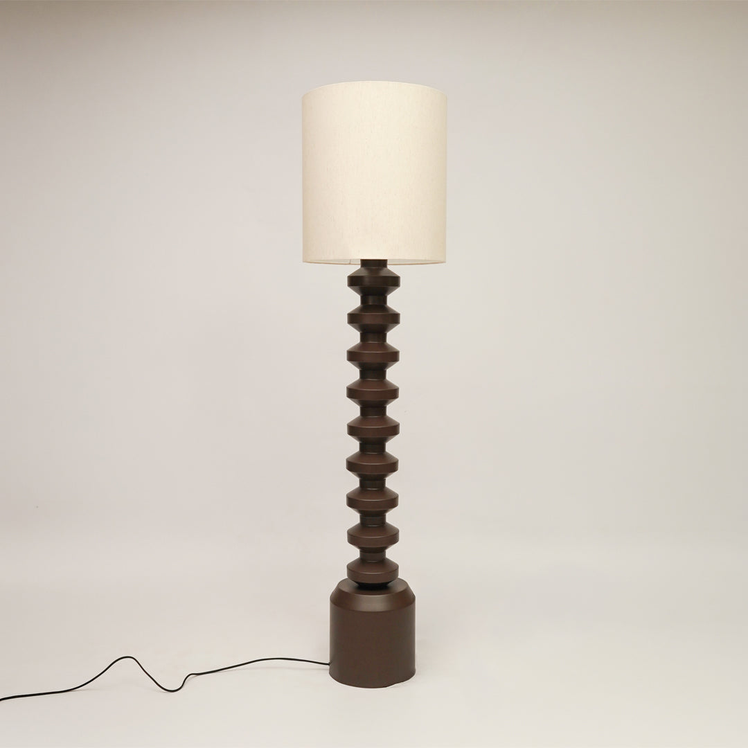 Brancusi Metal Floor Lamp - Brown