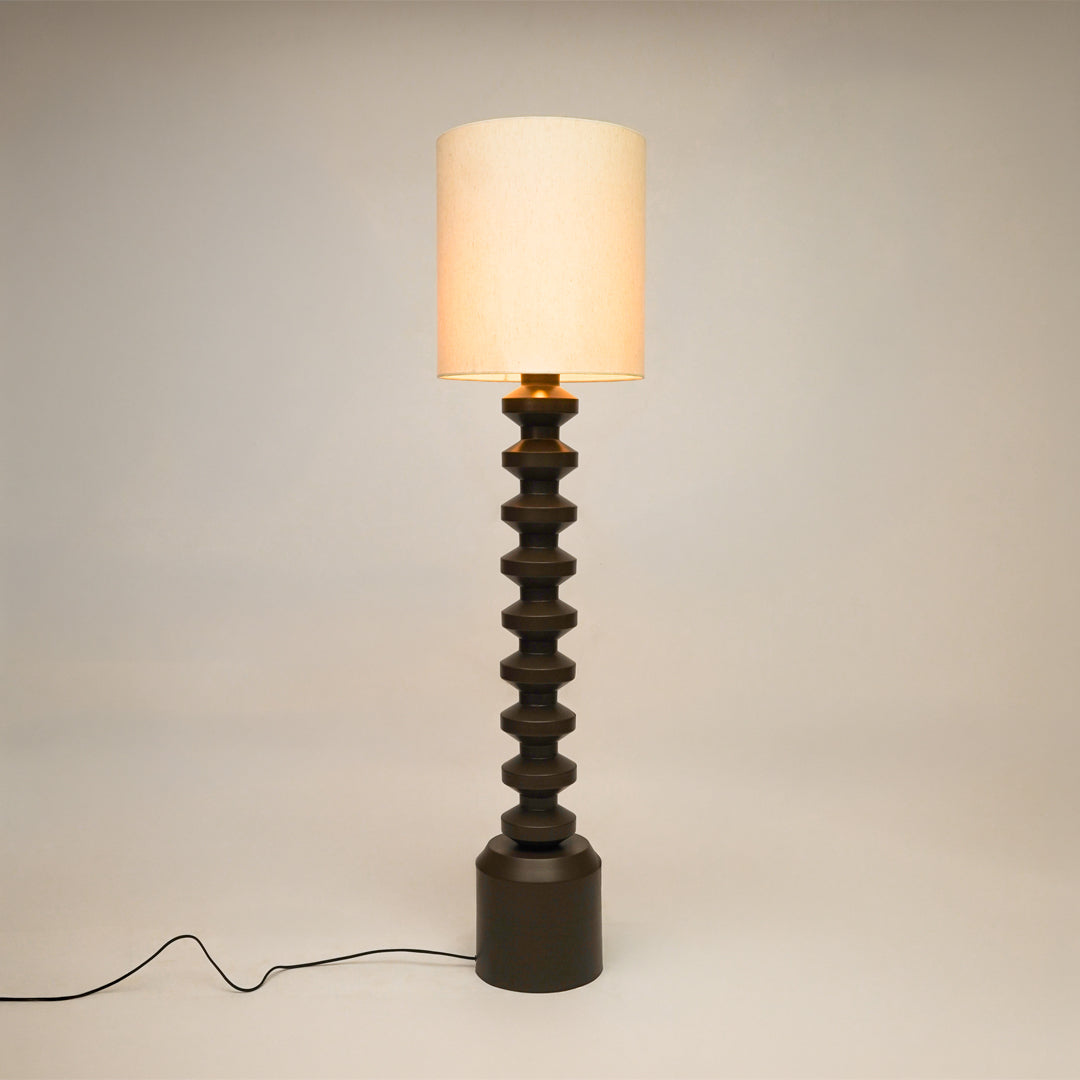 Brancusi Metal Floor Lamp - Brown