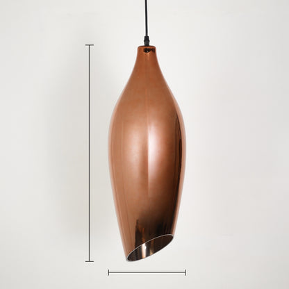Dimension image of metallic red brilliance beam glass hanging pendant light for elegant dining room decor styling with accurate details.