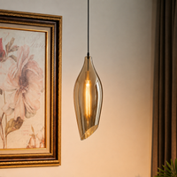 Brilliance Beam Glass Pendant Light - Black