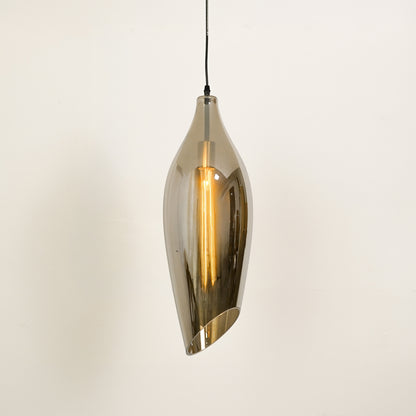 Brilliance Beam Glass Pendant Light - Black