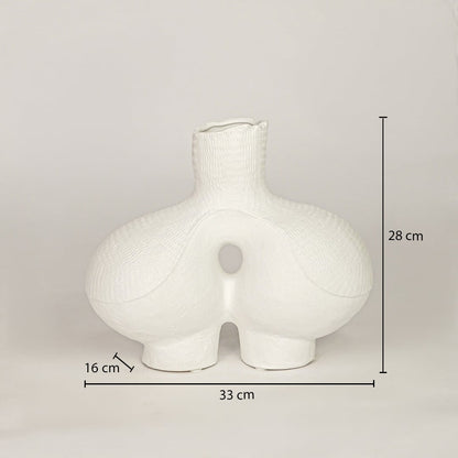 bums ceramic vase white dimensions