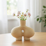 Bums Ceramic Vase - Yellow