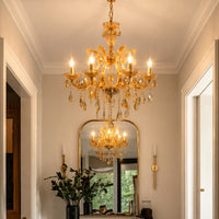 Marchese 6-Light Crystal Chandelier - Amber
