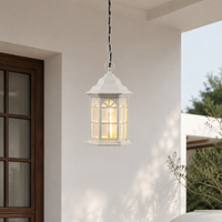 Castle Outdoor Hanging Light - White