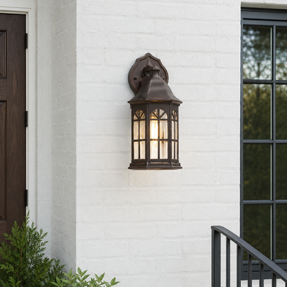 Castle Outdoor Wall Light - Gold