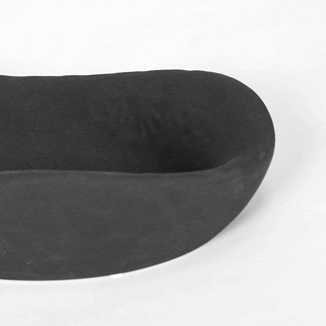 Caviar Black Ceramic Decorative Tray