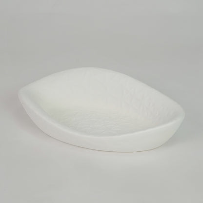 Caviar White Ceramic Decorative Tray