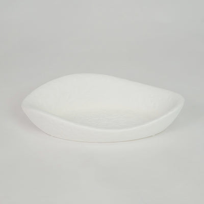 Caviar White Ceramic Decorative Tray