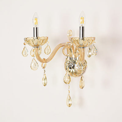 Celestia 2-Light Crystal Wall Light