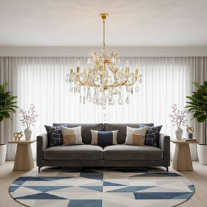 Celestia 8-Light Crystal Chandelier