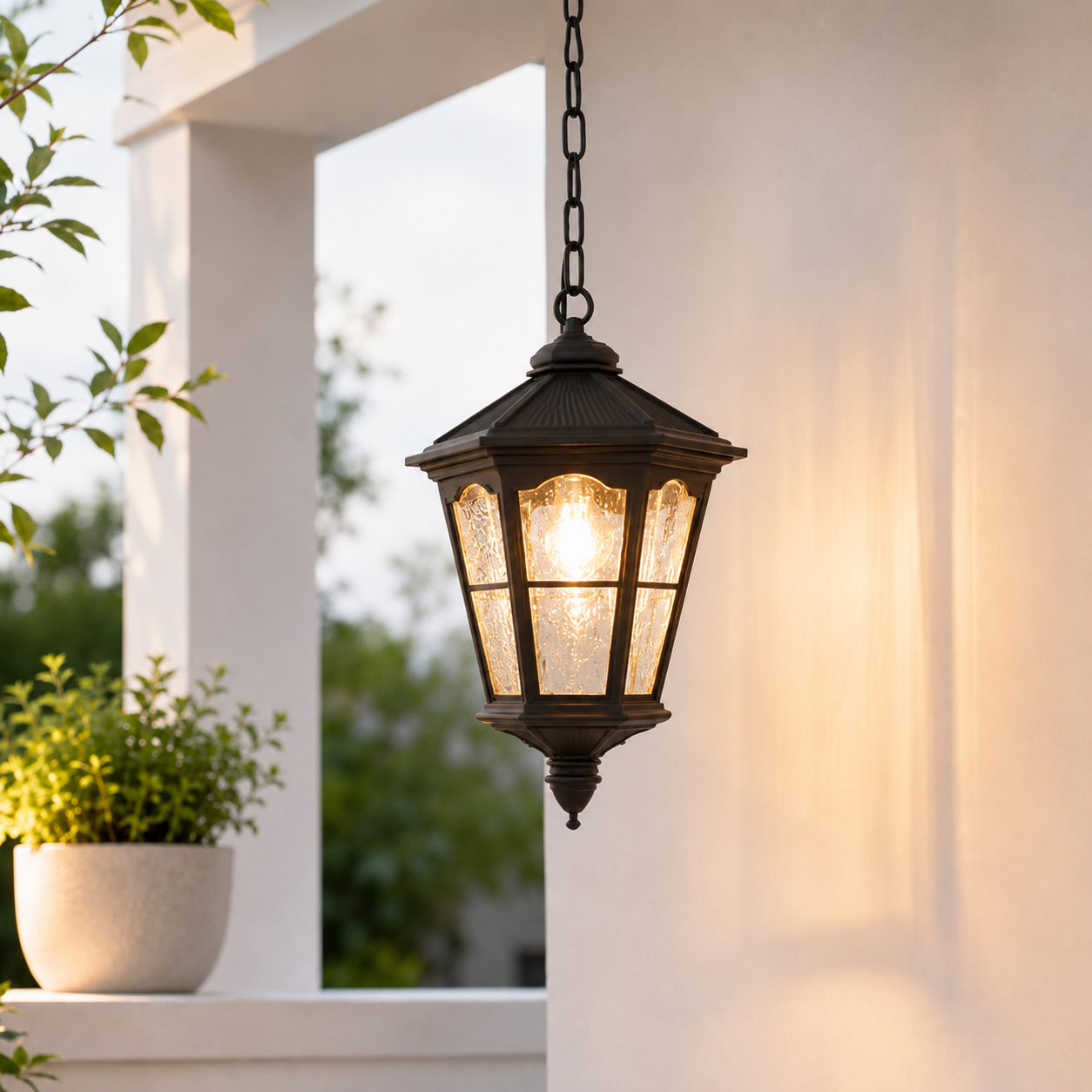 Century Outdoor Hang Light - Red