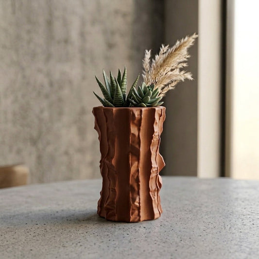 ceramic table vase brown main lifestyle