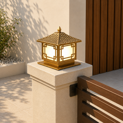 Chamberlin Outdoor Gate Light - Gold