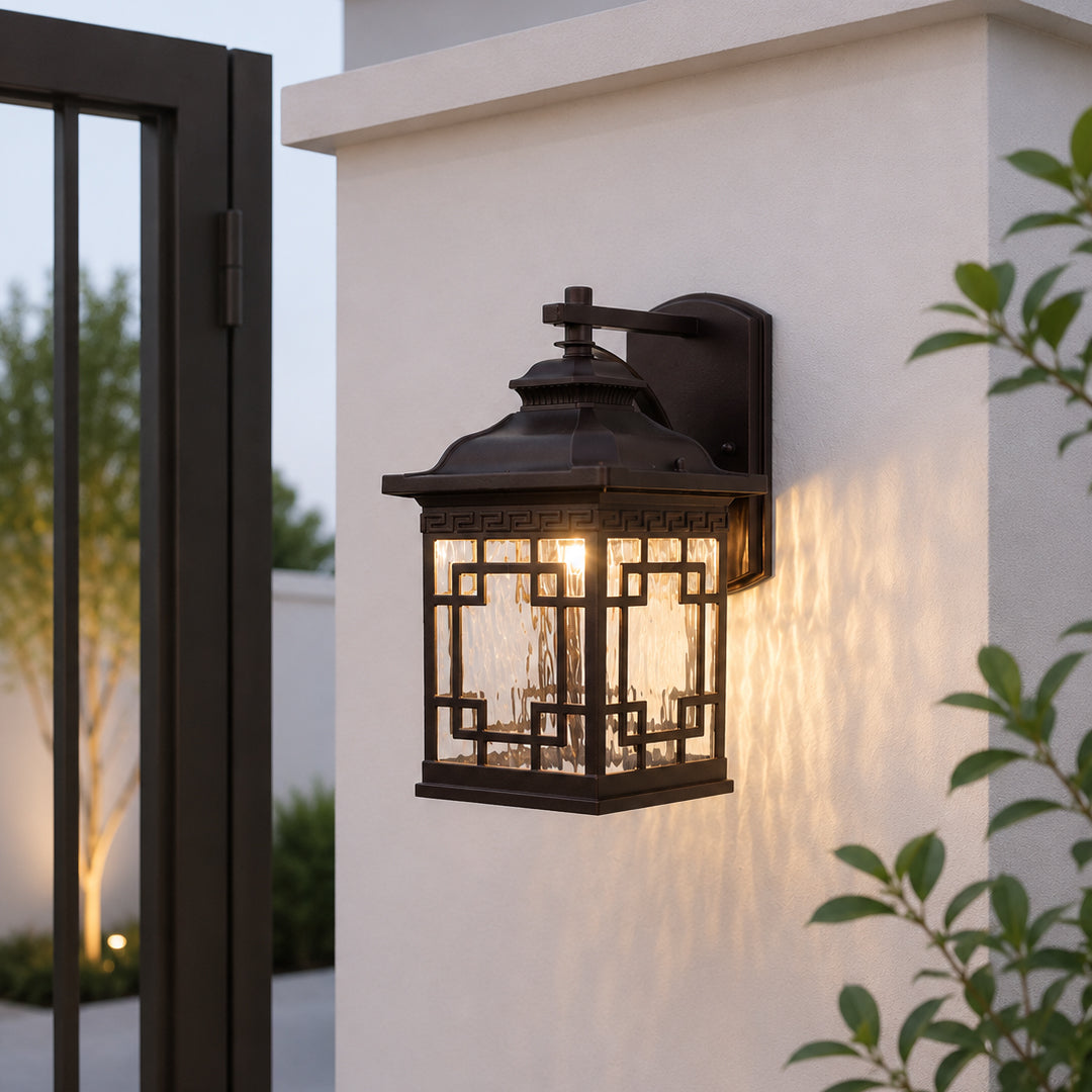 Chamberlin Outdoor Wall Light - Dark Brown