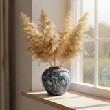 Chinese Blue Retro Vase - Small