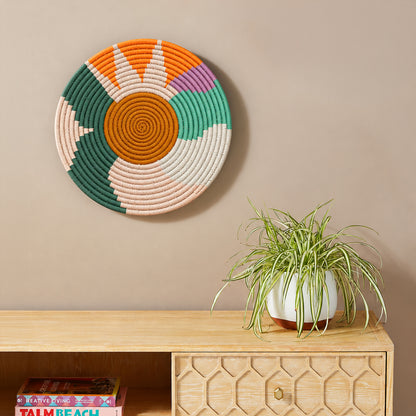 Chromatic Weave Wall Basket - Small