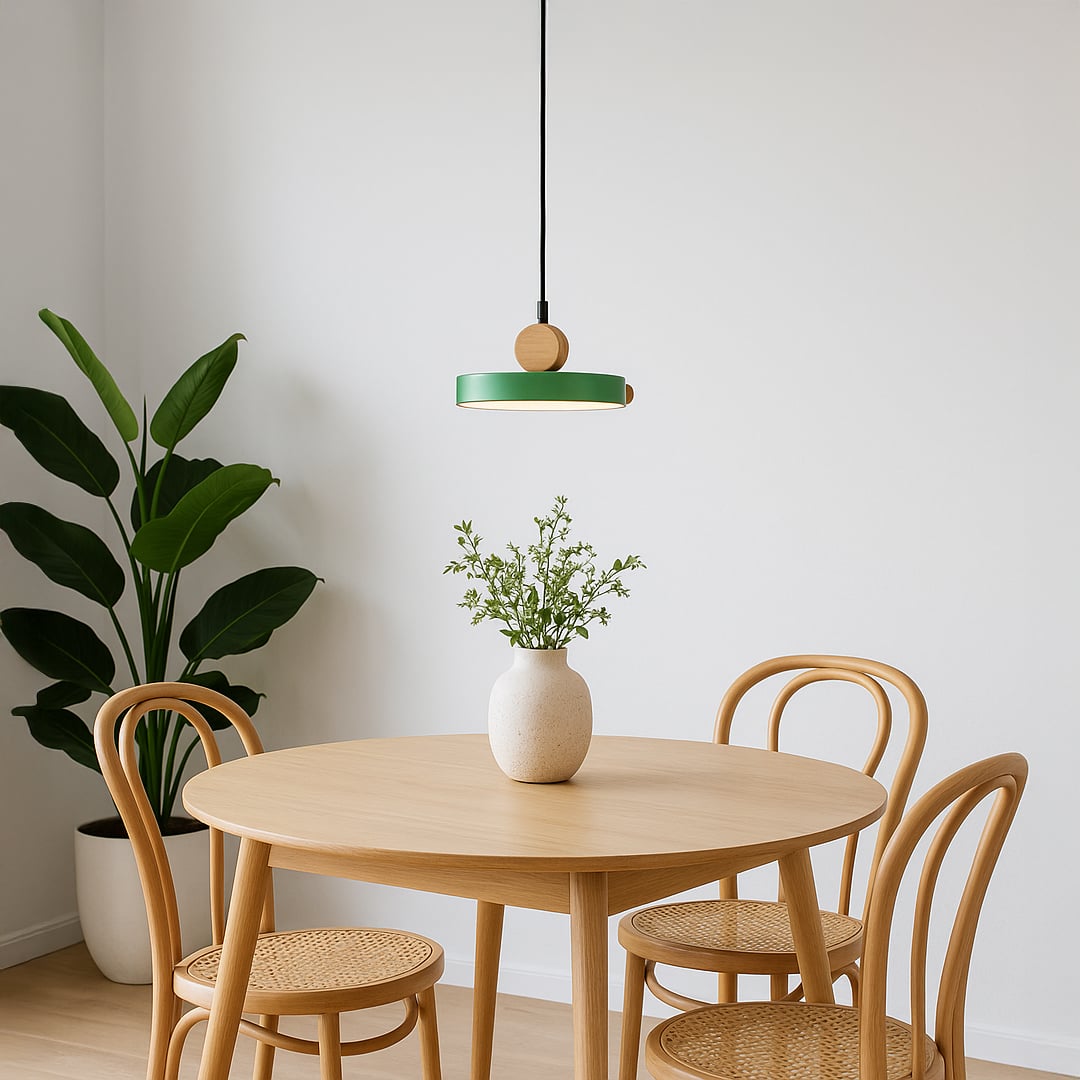 circle pendant nordic light green main lifestyle