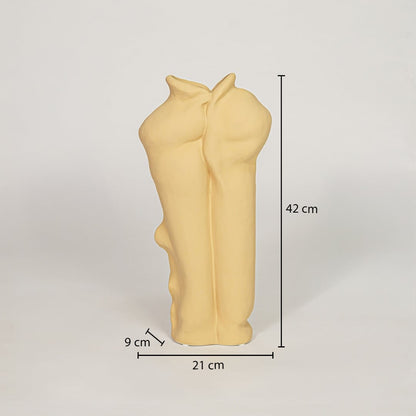 clara ceramic vase yellow dimensions
