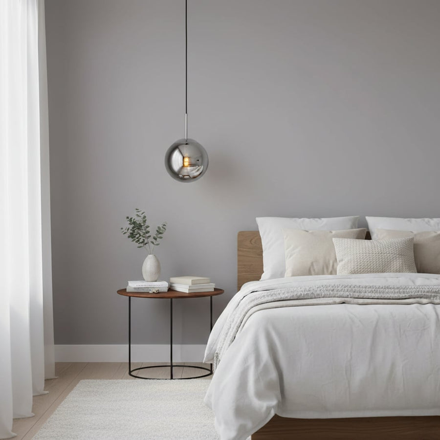 cohen globe indoor light chrome main lifestyle