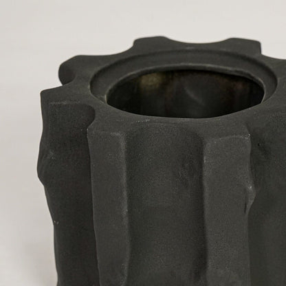 collo small ceramic vase black closeup