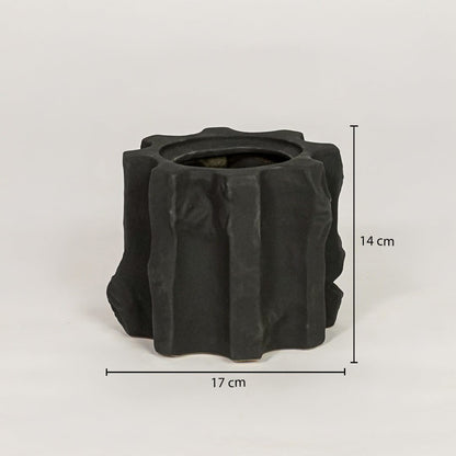 collo small ceramic vase black dimensions