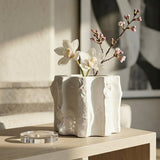 Collo Small Ceramic Vase - White